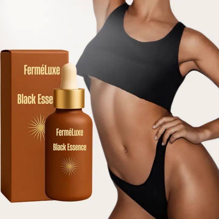 FerméLuxe Black Essence self tanning drops bottle and box