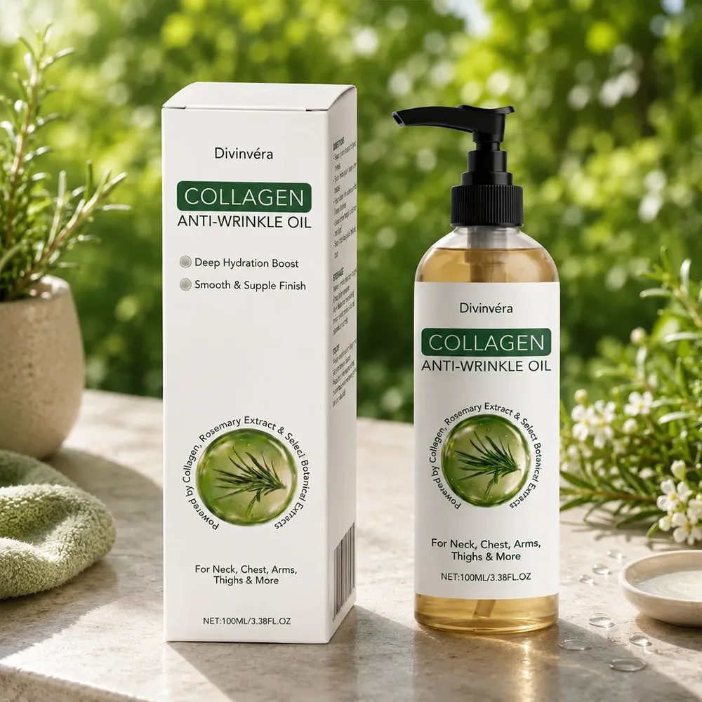 Divinvéra Collagen Anti-Wrinkle Oil bottle and box